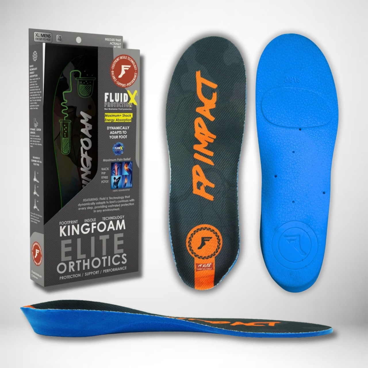 FP Insoles Kingfoam Orthotic Fluidx - FP Footwear